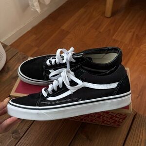 Vans Black and White Sneakers Mens 10.5